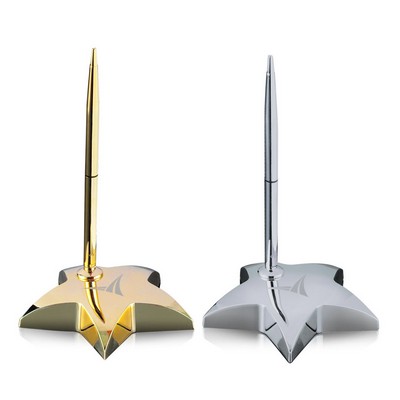 Hollister Star Paperweight with Pen