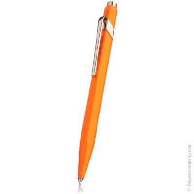 Spectrum Line Caran d'Ache 849 Fluo Ball Point Fluorescent Orange in Slimpack Box, Black Ink
